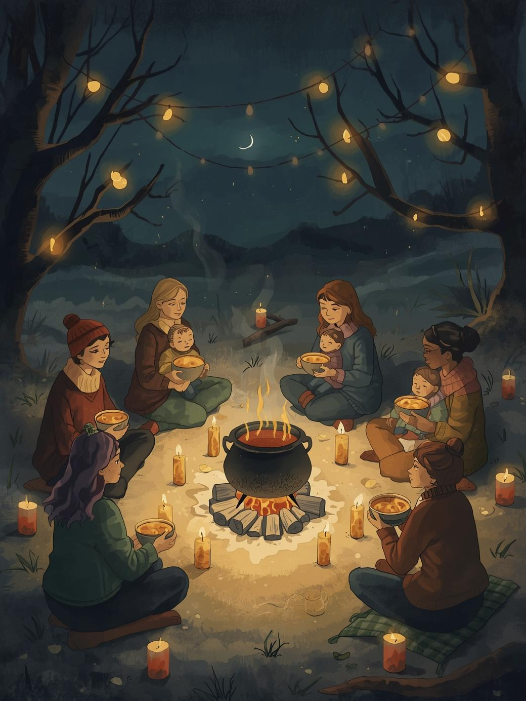 Stone Soup Gathering by Candlelight 🧡🍂 Potluck + Sharing Circle